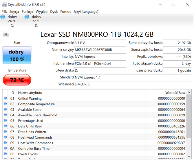 Test dysku SSD Lexar NM800 PRO - Mocna konkurencja dla Kingston KC3000 i ADATA XP S70 Blade. W komplecie z radiatorem [nc1]