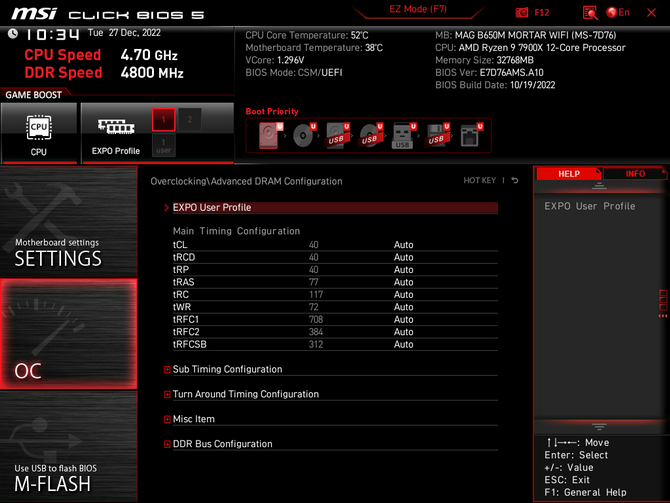 Test płyty głównej MSI MAG B650M Mortar WiFi dla procesorów AMD Ryzen 7000 - Mniejsza wersja Tomahawka [nc1]