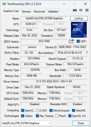 Test Lenovo Yoga 7i-16 Gen.7 - Multimedialny kombajn z Intel Core i5-12500H oraz układem graficznym Intel ARC A370M [nc1]