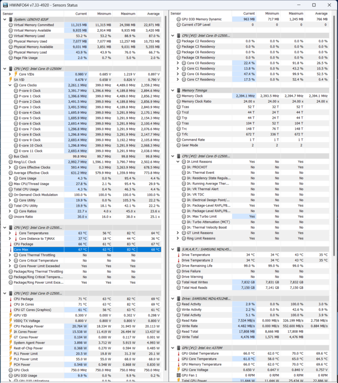 Test Lenovo Yoga 7i-16 Gen.7 - Multimedialny kombajn z Intel Core i5-12500H oraz układem graficznym Intel ARC A370M [nc1]