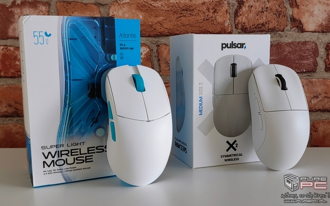 Lamzu Atlantis Wireless czy Pulsar X2 Wireless? Pojedynek bezprzewodowych, gamingowych myszy klasy premium [nc1]