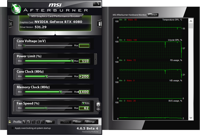 Test karty graficznej ASUS GeForce RTX 4080 Noctua Edition - Może jest wielka i brzydka, ale przynajmniej cicha i wydajna [nc1]