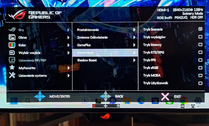 Test ASUS ROG Swift PG42UQ - Ogromny monitor dla graczy z ekranem 4K OLED, odświeżaniem 138 Hz i obsługą HDR [nc1]