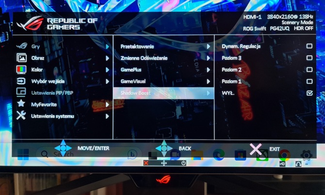 Test ASUS ROG Swift PG42UQ - Ogromny monitor dla graczy z ekranem 4K OLED, odświeżaniem 138 Hz i obsługą HDR [nc1]