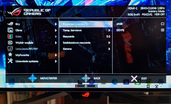 Test ASUS ROG Swift PG42UQ - Ogromny monitor dla graczy z ekranem 4K OLED, odświeżaniem 138 Hz i obsługą HDR [nc1]