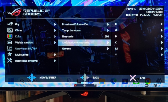 Test ASUS ROG Swift PG42UQ - Ogromny monitor dla graczy z ekranem 4K OLED, odświeżaniem 138 Hz i obsługą HDR [nc1]