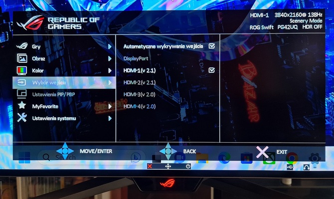 Test ASUS ROG Swift PG42UQ - Ogromny monitor dla graczy z ekranem 4K OLED, odświeżaniem 138 Hz i obsługą HDR [nc1]