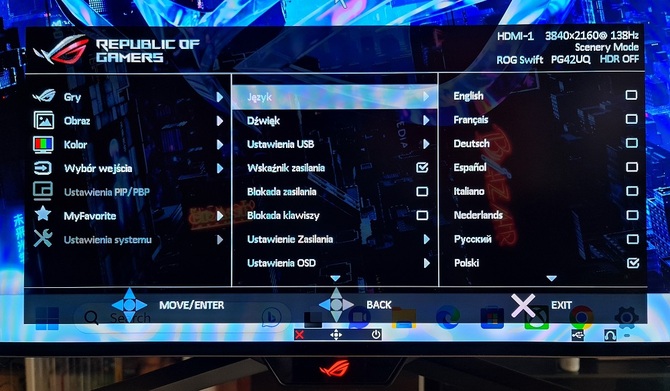 Test ASUS ROG Swift PG42UQ - Ogromny monitor dla graczy z ekranem 4K OLED, odświeżaniem 138 Hz i obsługą HDR [nc1]