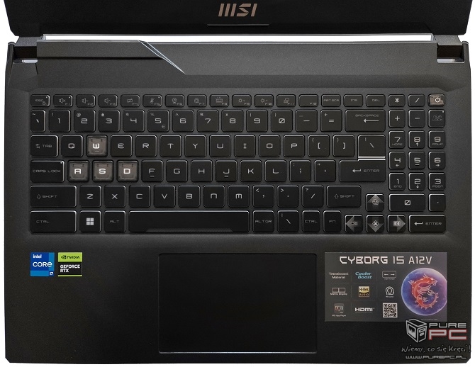 Test MSI Cyborg 15 - Jeden z najtańszych laptopów do gier wyposażonych w układ graficzny NVIDIA GeForce RTX 4050 [nc1]