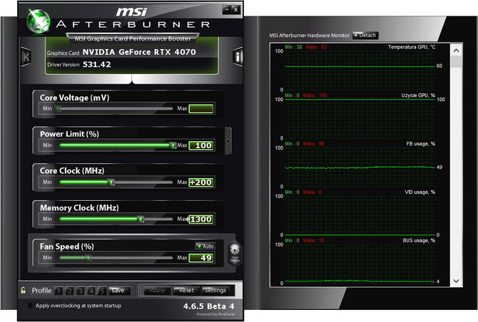 Test karty graficznej KFA2 GeForce RTX 4070 EX Gamer - Solidny model z klasycznym 8-pinowym złączem zasilania [nc1]