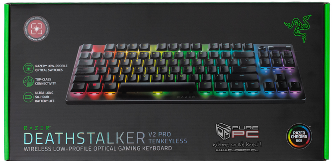 Recenzja Razer Deathstalker V2 PRO TKL - Bezprzewodowa klawiatura mechaniczna z cichymi przełącznikami [nc1]