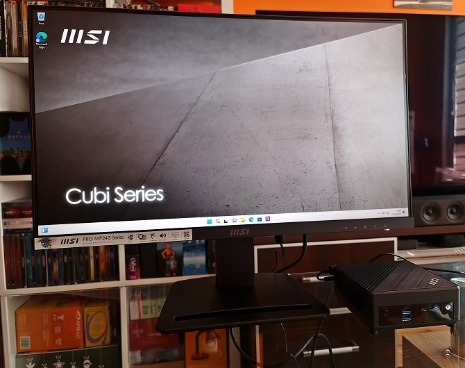 Test MSI Cubi 5 z Intel Core i5-1235U w połączeniu z monitorem MSI PRO MP243 - podstawowy zestaw do biurowej pracy [nc1]