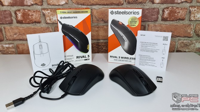 Recenzja SteelSeries Rival 3 i SteelSeries Rival 3 Wireless - Dobre myszki dla graczy w cenie około 100 i 200 złotych [nc1]