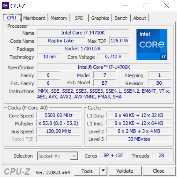 Undervolting procesora Intel Core i7-14700K. Poradnik jak zmniejszyć pobór energii i temperatury bez straty wydajności [nc1]