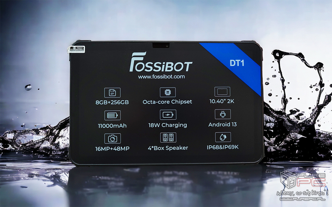 FOSSiBOT DT1 review - Cheap tablet in an armored casing.  SIM card support, 8 GB RAM and 256 GB built-in memory  [2]
