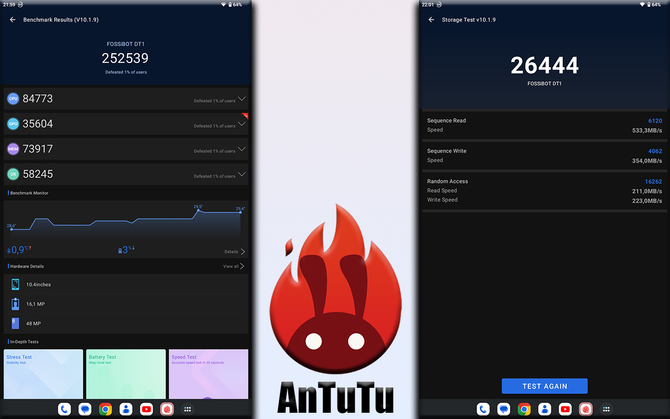 Recenzja FOSSiBOT DT1 - Tani tablet w pancernej obudowie. Obsługa kart SIM, 8 GB RAM i 256 GB wbudowanej pamięci  [29]