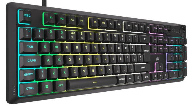 Recenzja klawiatury Corsair K55 Core RGB. Solidna membrana za 200 złotych, jednak to ciągle membrana... [nc1]