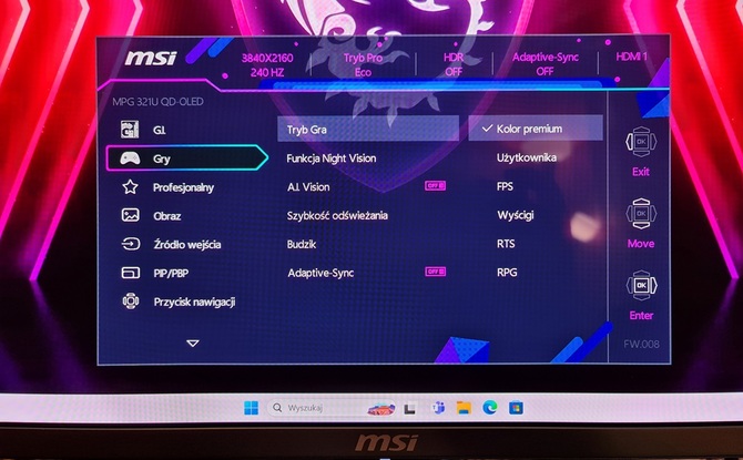 Test MSI MPG 321URX - 32-calowy monitor 4K QD-OLED dla graczy z odświeżaniem 240 Hz oraz z HDMI 2.1 [nc1]