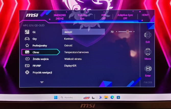 Test MSI MPG 321URX - 32-calowy monitor 4K QD-OLED dla graczy z odświeżaniem 240 Hz oraz z HDMI 2.1 [nc1]