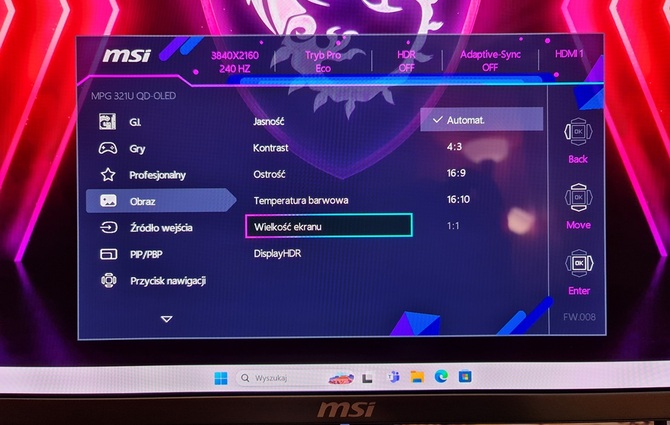 Test MSI MPG 321URX - 32-calowy monitor 4K QD-OLED dla graczy z odświeżaniem 240 Hz oraz z HDMI 2.1 [nc1]