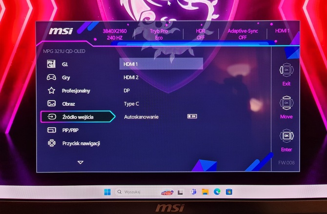 Test MSI MPG 321URX - 32-calowy monitor 4K QD-OLED dla graczy z odświeżaniem 240 Hz oraz z HDMI 2.1 [nc1]