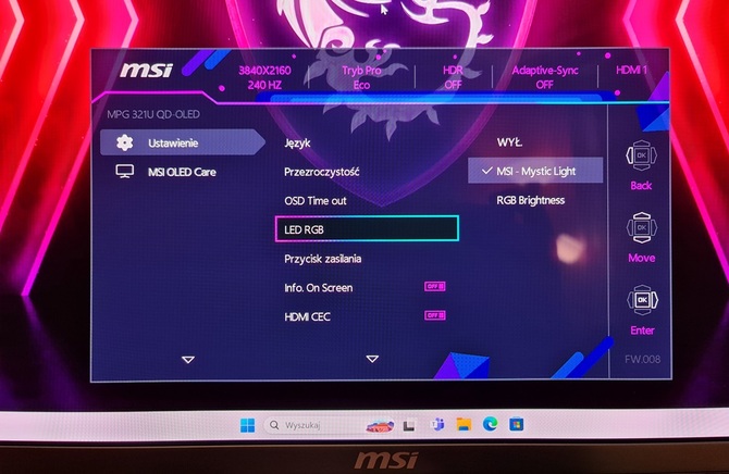 Test MSI MPG 321URX - 32-calowy monitor 4K QD-OLED dla graczy z odświeżaniem 240 Hz oraz z HDMI 2.1 [nc1]