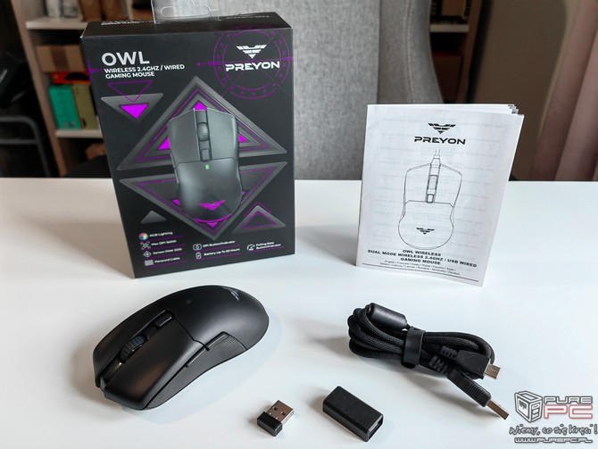 Test bezprzewodowej myszki Preyon Owl Wireless - Dobra propozycja z solidnym sensorem w cenie do 200 złotych [nc1]