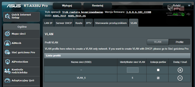 Test routera ASUS RT-AX88U Pro - wydajny router Wi-Fi 6 z obsługą ASUS AiMesh i porównanie z modelem ROG Rapture GT-AX6000 [nc1]