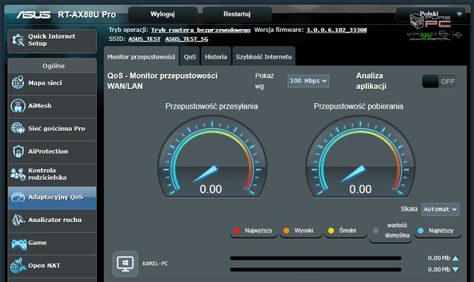 Test routera ASUS RT-AX88U Pro - wydajny router Wi-Fi 6 z obsługą ASUS AiMesh i porównanie z modelem ROG Rapture GT-AX6000 [nc1]