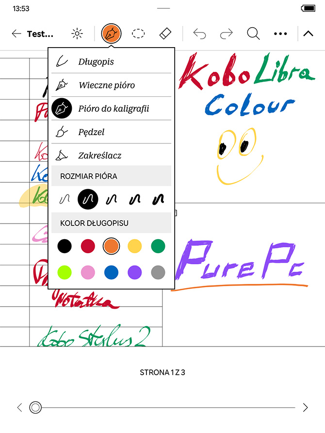 Kobo Libra Colour to czytnik ebooków z kolorowym wyświetlaczem, odtwarzacz audiobooków i notatnik w jednym. Recenzja [nc1]