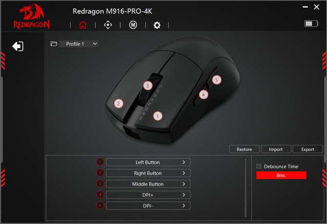 Test myszki Redragon M916 K1NG 4K PRO - Tańsza alternatywa dla Logitech G PRO X Superlight 2. Świetny sensor i odświeżanie 4K [nc1]