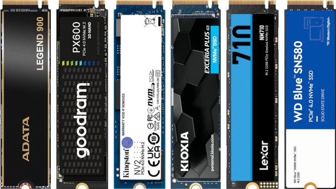 Test tanich dysków SSD M.2 - Kingston NV2, Lexar NM710, WD Blue SN580, ADATA Legend 900, Kioxia Exceria Plus G3, GoodRAM PX600 [nc1]