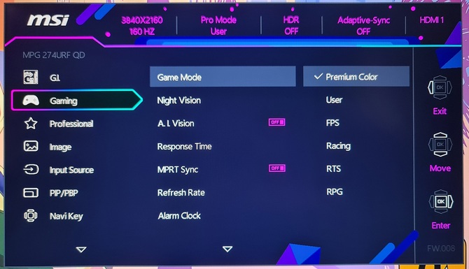 Test MSI MPG 274URF QD - Monitor do gier z matrycą Rapid IPS. Ekran 4K 160 Hz z bardzo dobrą jakością obrazu w ruchu [nc1]