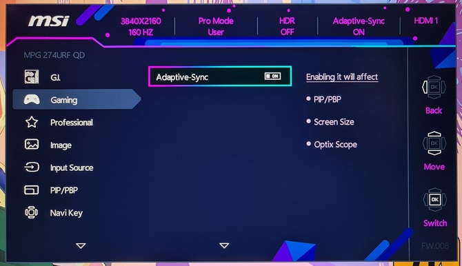 Test MSI MPG 274URF QD - Monitor do gier z matrycą Rapid IPS. Ekran 4K 160 Hz z bardzo dobrą jakością obrazu w ruchu [nc1]