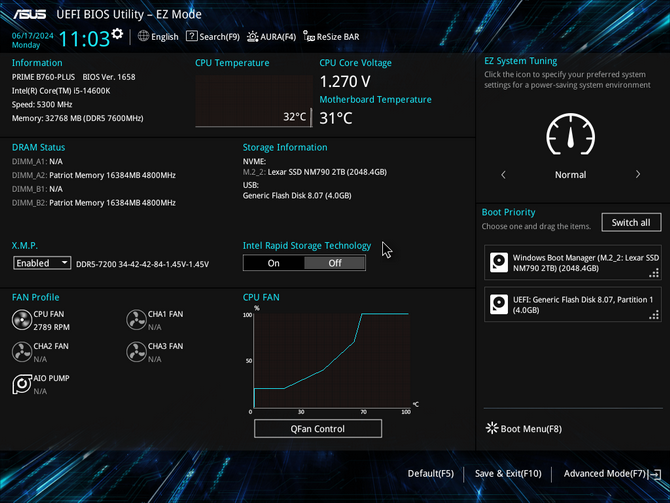 Test płyty głównej ASUS Prime B760-Plus - Tania płyta główna dla procesorów Intel z PCI-Express 5.0 i obsługą pamięci DDR5 [nc1]