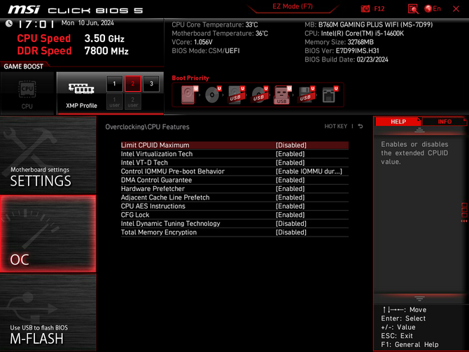 Test płyty głównej MSI B760M GAMING PLUS WIFI - Dobrze wyceniona płyta główna dla procesorów Intel i pamięci DDR5 [nc1]