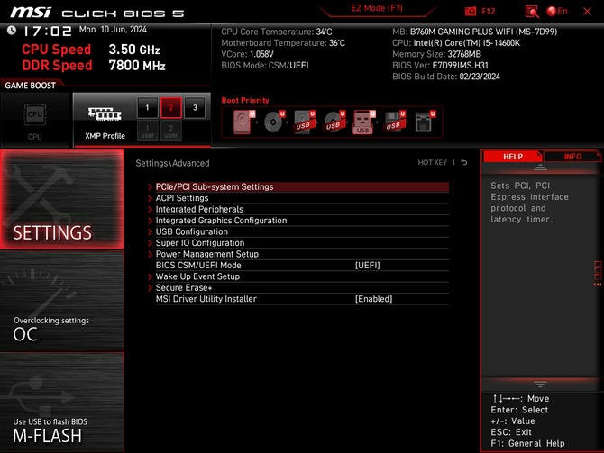 Test płyty głównej MSI B760M GAMING PLUS WIFI - Dobrze wyceniona płyta główna dla procesorów Intel i pamięci DDR5 [nc1]