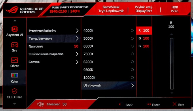 Test ASUS ROG Swift OLED PG32UCDP - Monitor 4K OLED dla graczy z trybem 4K 240 Hz oraz Full HD 480 Hz [nc1]