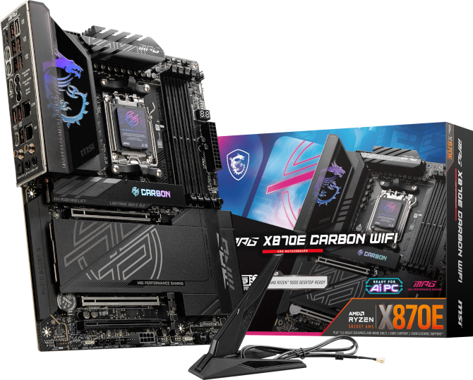 Test płyty głównej MSI MPG X870E Carbon WiFi - Chipset idealnie pasujący do procesorów AMD Ryzen 9000 [nc1]