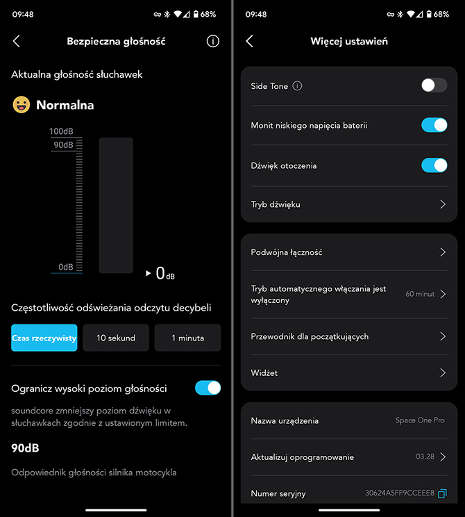 Recenzja Soundcore Space One Pro. Bezprzewodowe słuchawki z długim czasem pracy i basowym brzmieniem [nc1]