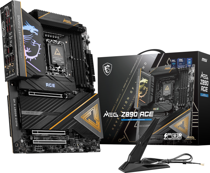 Test płyty głównej MSI MEG Z890 ACE dla procesorów Intel Core Ultra 200 - Najwyższa klasa, jeśli nie liczy się kasa. Premiera LGA 1851 [nc1]