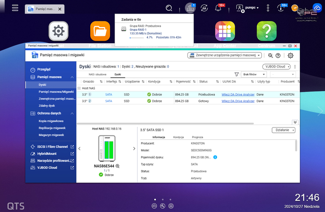 Test QNAP TS-216G - Korzystnie wyceniony NAS do domowego użytku z obsługą sieci 2.5GBASE-T oraz procesorem ARM [12]