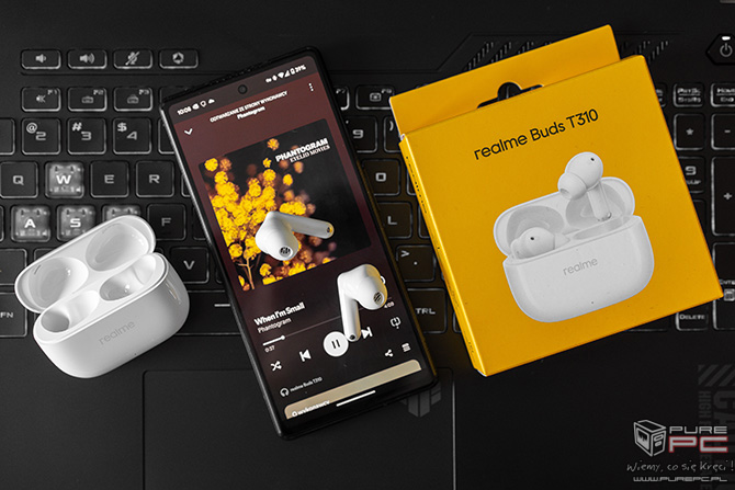 Recenzja Realme Buds T310. Tanie słuchawki z bardzo dobrą baterią, ANC, multipoint i atrakcyjnym dźwiękiem [nc1]