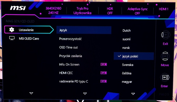 Test MSI MAG 321UPX - Monitor QD-OLED dla graczy, będący tańszą alternatywą dla modelu MPG 321URX [nc1]