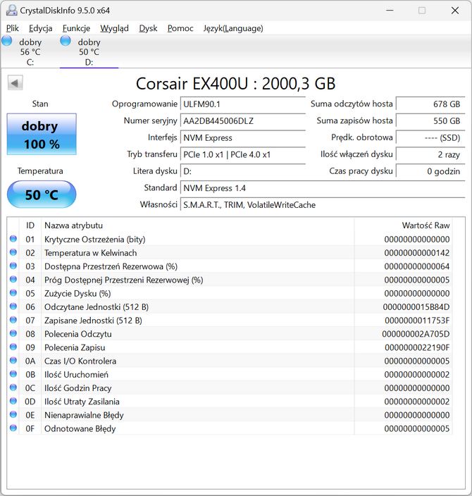 Test przenośnego dysku SSD Corsair EX400U z interfejsem USB 4.0 - Miniaturowy i świetnie wykonany. Idealnie pasuje do MacBooka [nc1]
