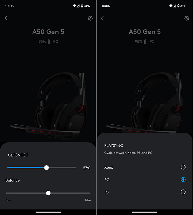 Recenzja Logitech G Astro A50 Gen 5. Bezprzewodowe słuchawki gamingowe do PC, PlayStation, Xbox i smartfona [nc1]