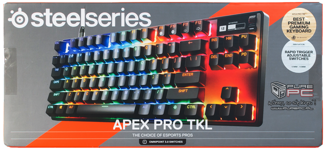 Test klawiatury SteelSeries APEX PRO TKL Gen 3 - Magnetyczne przełączniki z efektem Halla, Rapid Trigger i wyświetlacz OLED [nc1]