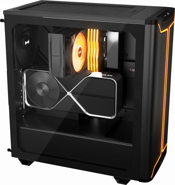 Test obudowy komputerowej be quiet! Pure Base 501 DX - Czyli Pure Base 501 Airflow plus dodatkowy wentylator i listwy ARGB [nc1]