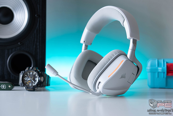 Recenzja Corsair Void Wireless v2. Bezprzewodowe słuchawki gamingowe do PC, PS5 i smartfona, ze świetnym czasem pracy [nc1]