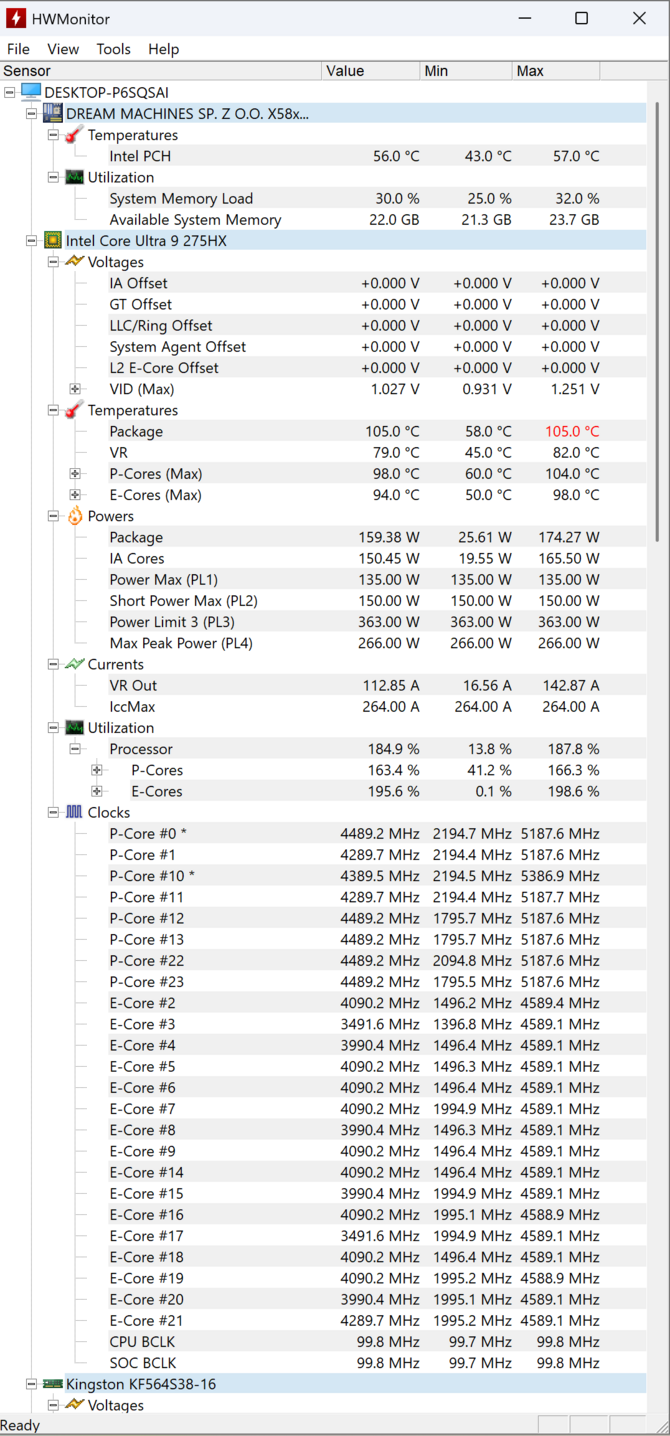Test Dream Machines RX5080-18PL27 - Notebook do gier z kartą NVIDIA GeForce RTX 5080, Intel Core Ultra 9 275HX i ekranem 4K+ [nc1]